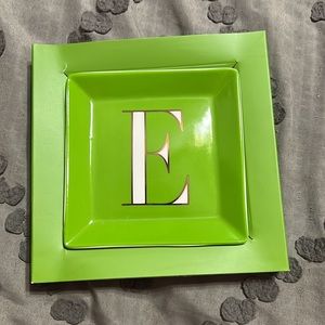Kate Spade ♠️ letter “E” jewelry tray